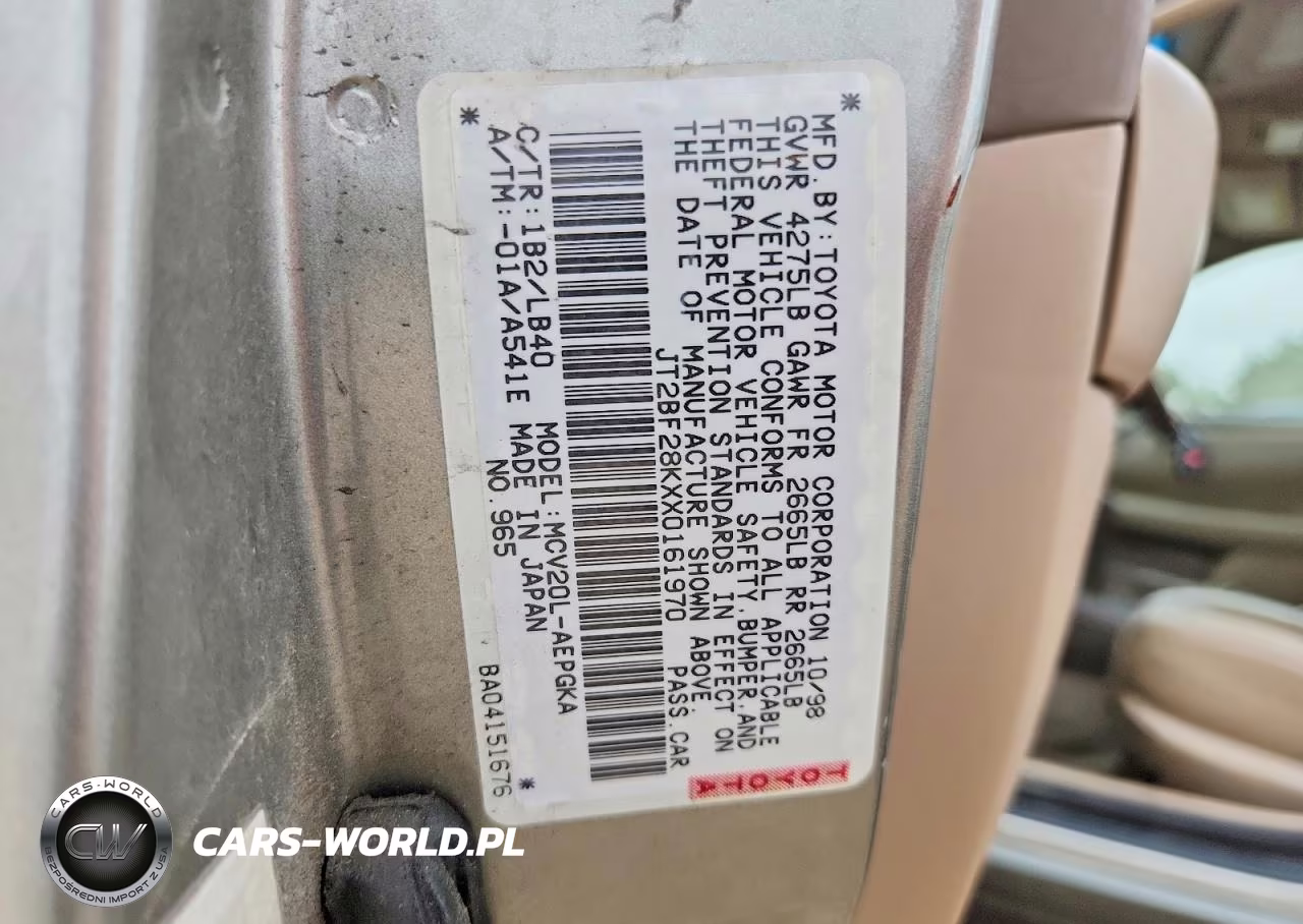 1999 Toyota Camry Xle V6 VIN:JT2BF28KXX0161970 - 12