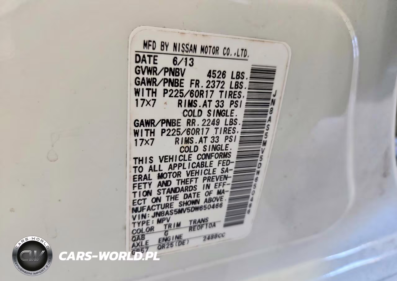 2013 NISSAN ROGUE SV VIN:JN8AS5MV5DW650466 - 13