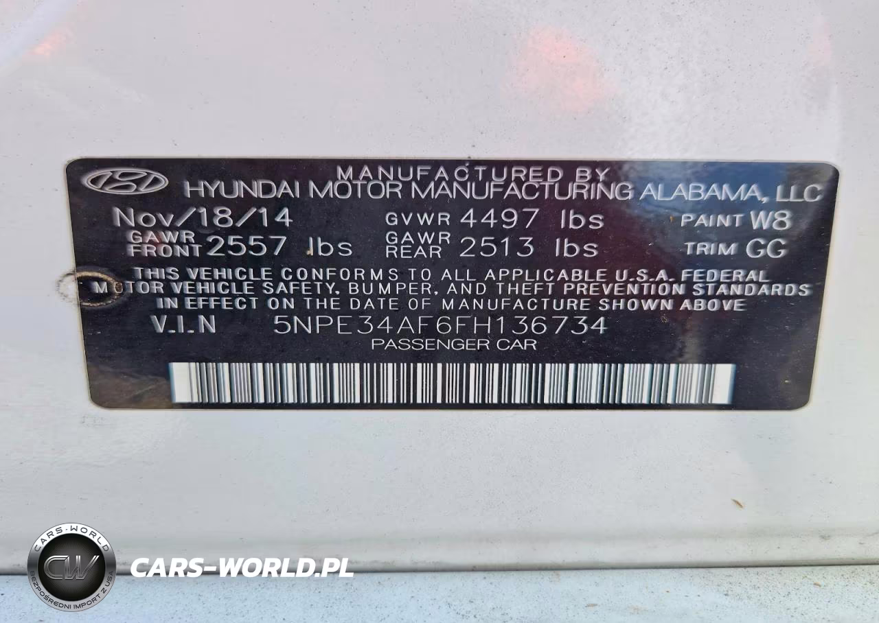 2015 Hyundai Sonata Limited VIN:5NPE34AF6FH136734 - 12