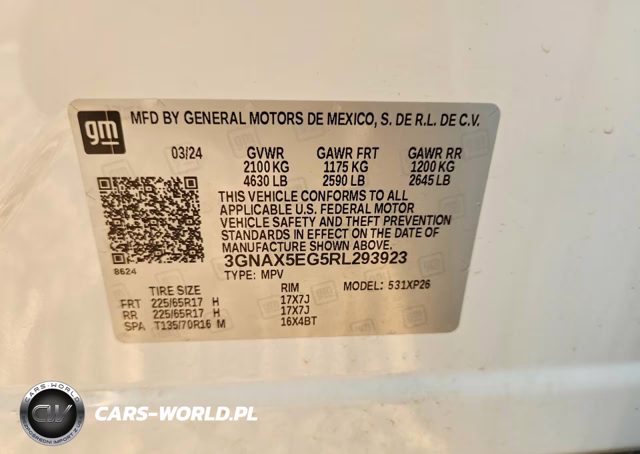 2024 Chevrolet Equinox Ls VIN:3GNAX5EG5RL293923 - 14
