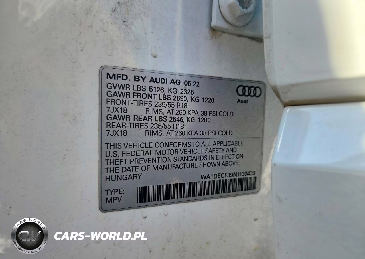 2022 Audi Q3 Premium S Line 45 VIN:WA1DECF39N1130439 - 13