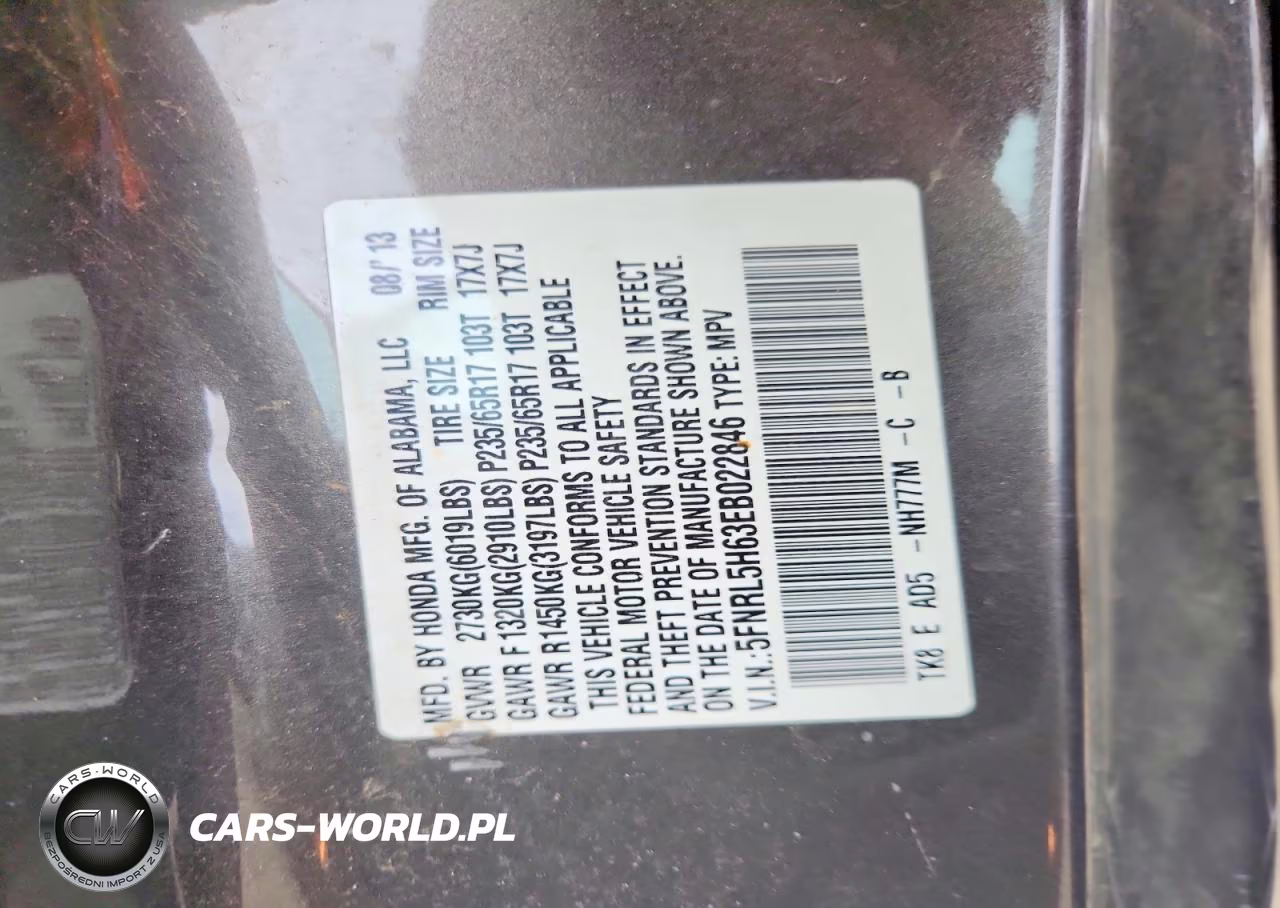 2014 Honda Odyssey Exl VIN:5FNRL5H63EB022846 - 13