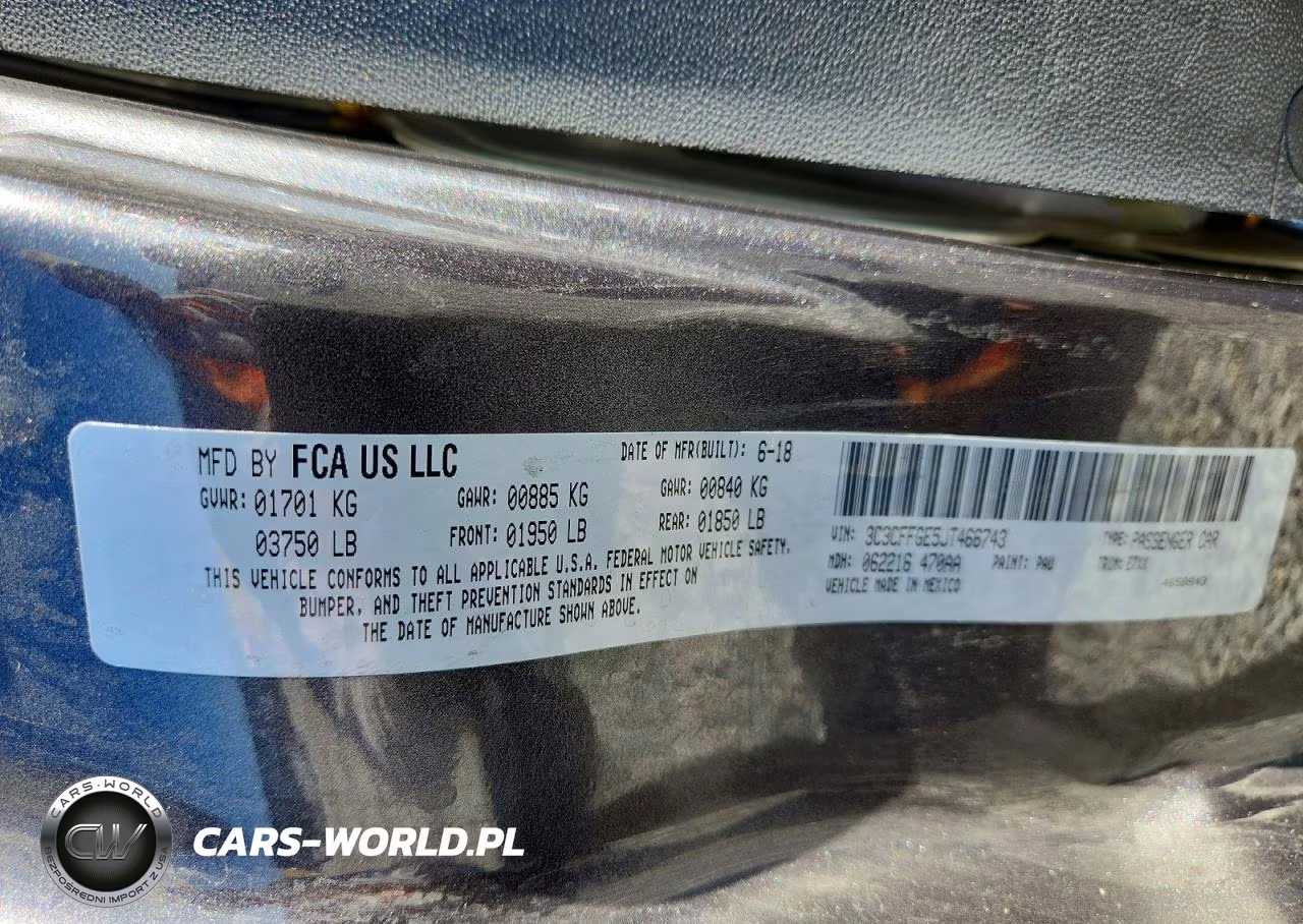2018 Fiat 500 Electric VIN:3C3CFFGE5JT466743 - 12
