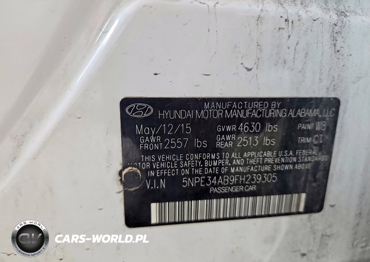 2015 Hyundai Sonata Limited 2.0T VIN:5NPE34AB9FH239305 - 12