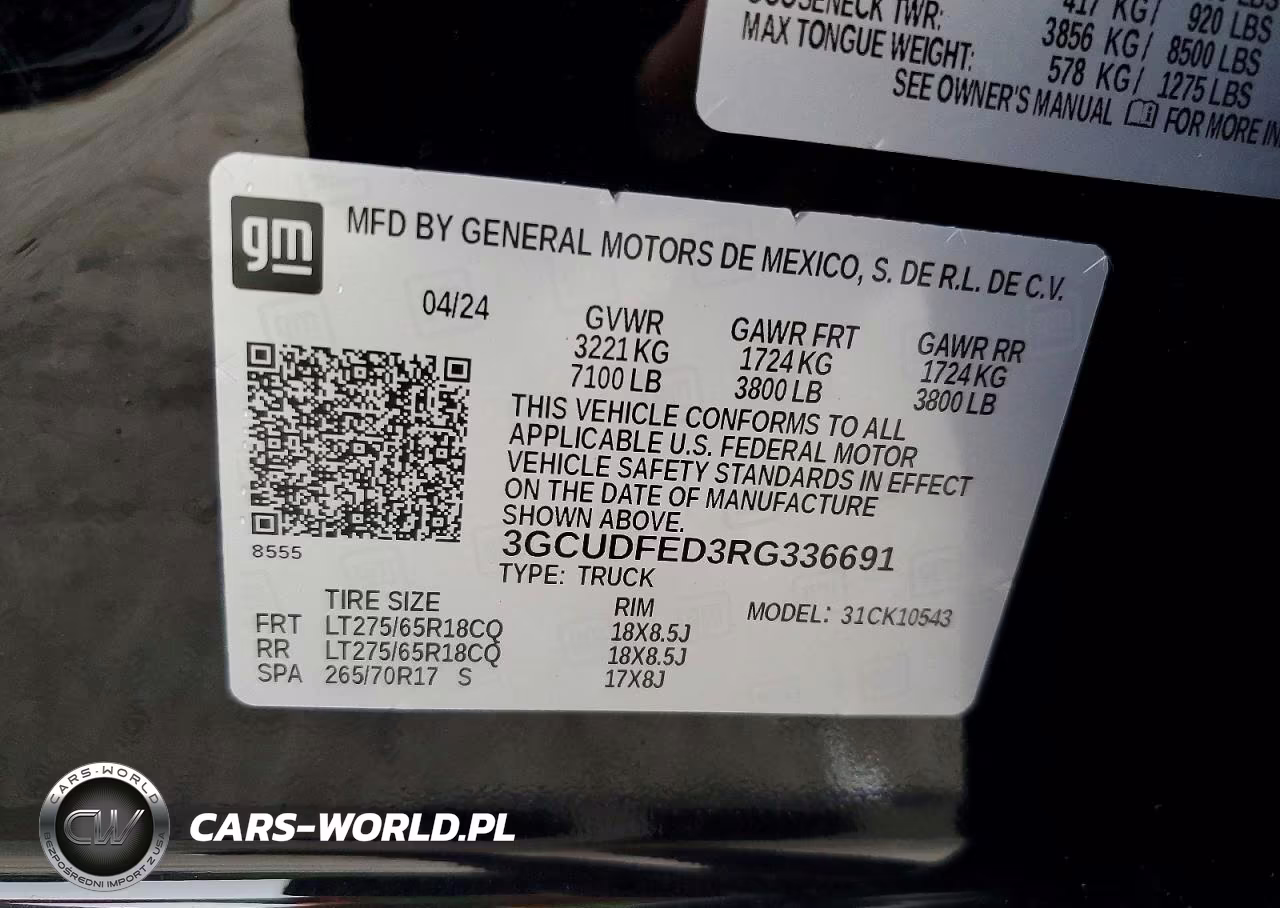2024 Chevrolet Silverado K1500 Lt Trail Boss VIN:3GCUDFED3RG336691 - 12