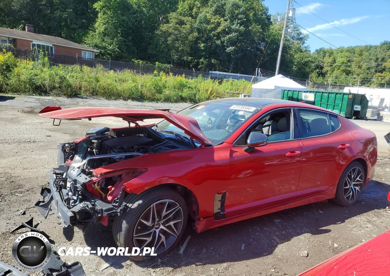 2022 Kia Stinger Gt Line VIN:KNAE35LD2N6116696 - 1