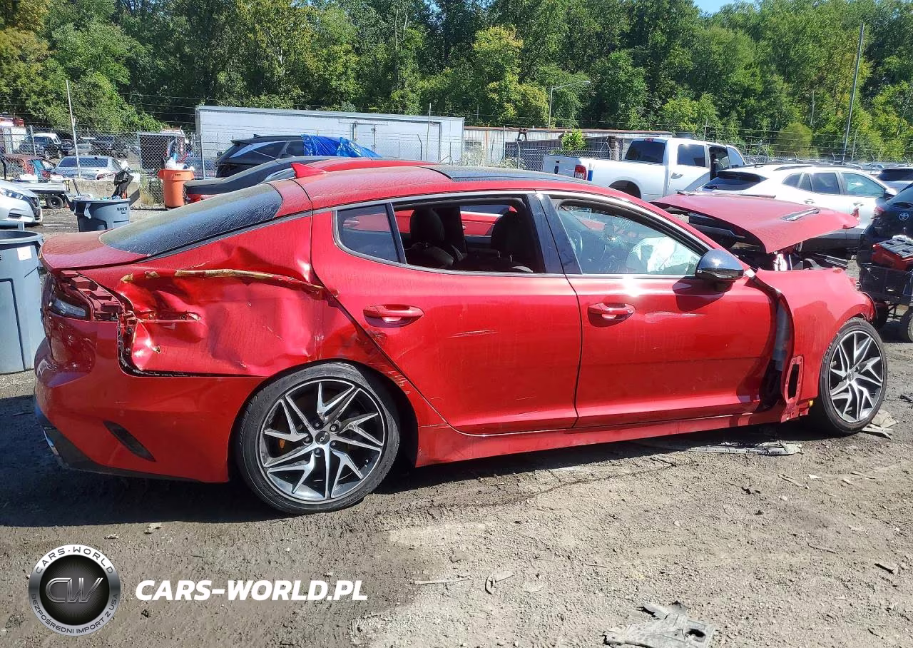 2022 Kia Stinger Gt Line VIN:KNAE35LD2N6116696 - 3