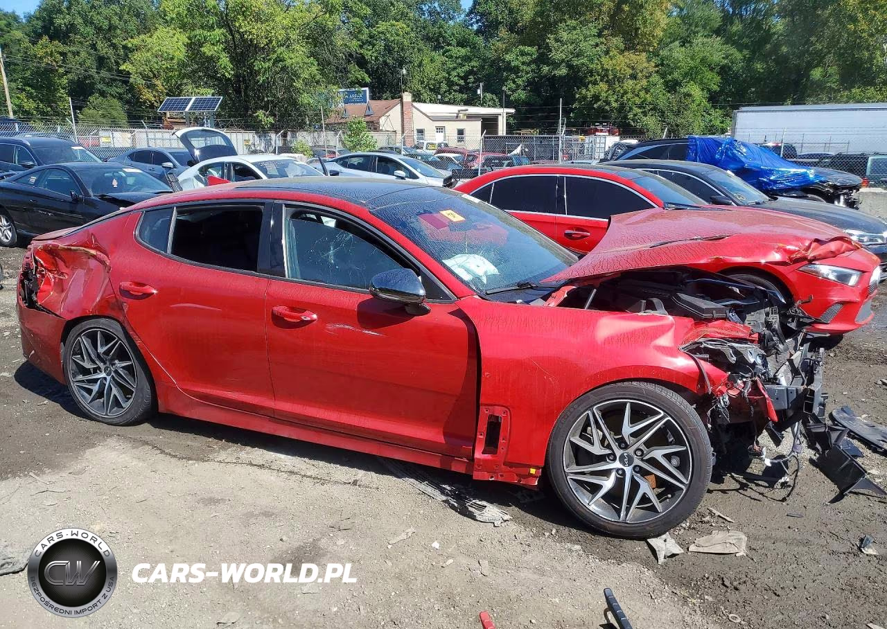 2022 Kia Stinger Gt Line VIN:KNAE35LD2N6116696 - 4