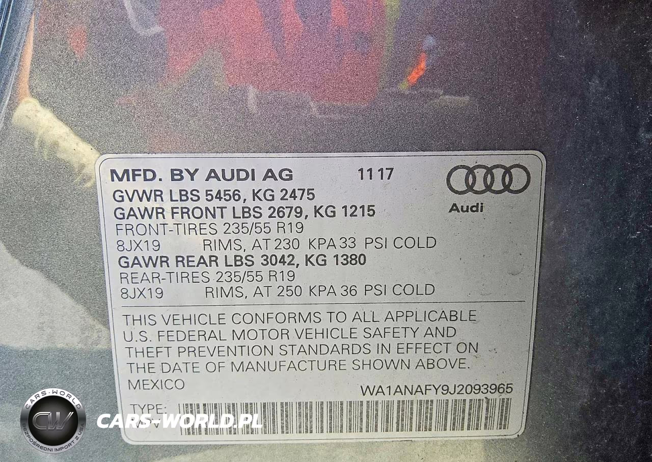 2018 Audi Q5 Premium VIN:WA1ANAFY9J2093965 - 13