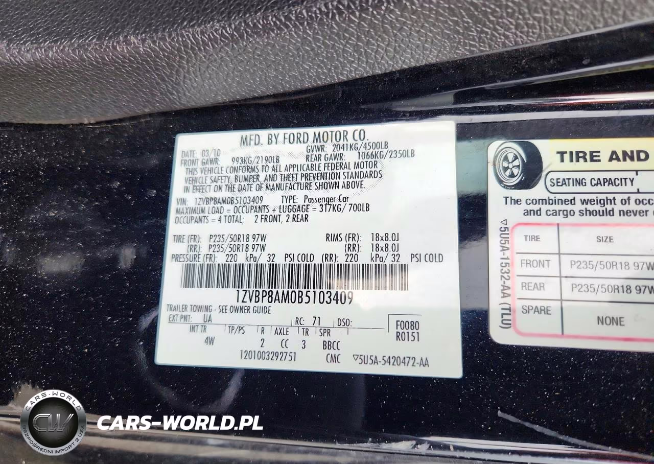 2011 Ford Mustang VIN:1ZVBP8AM0B5103409 - 13