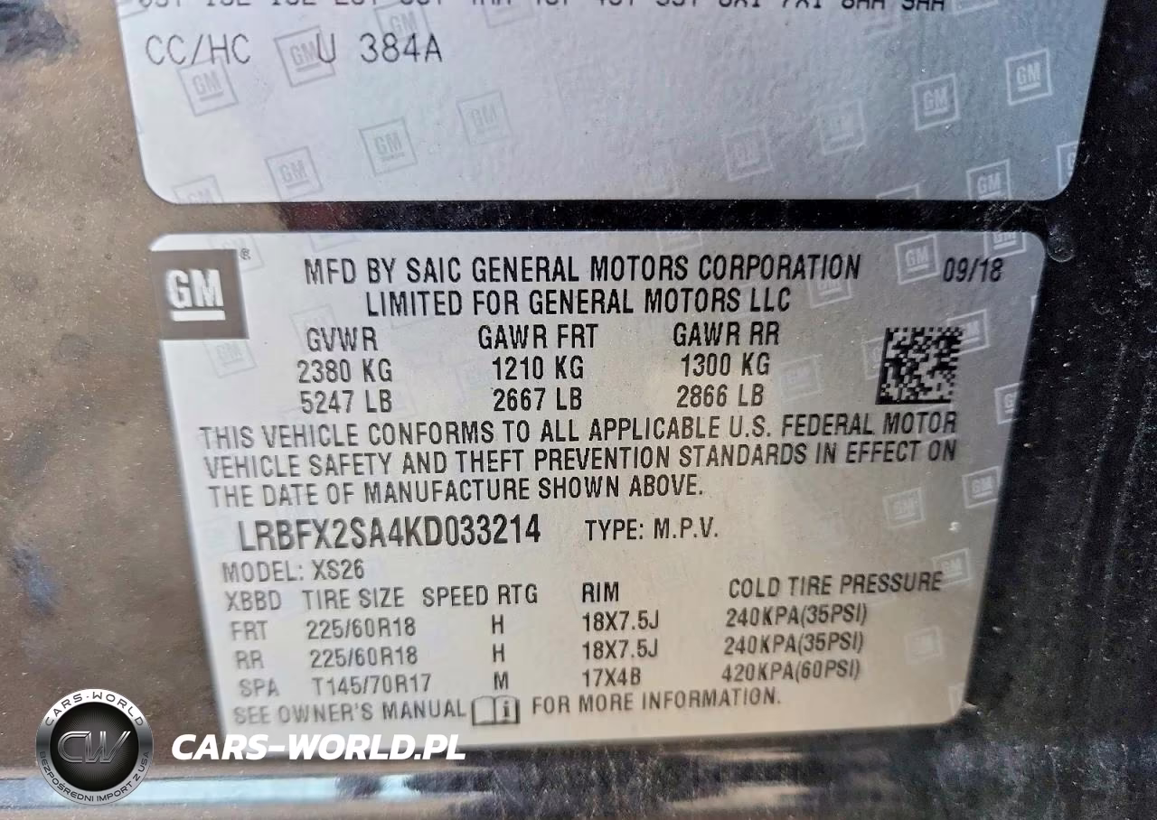2019 Buick Envision Essence VIN:LRBFX2SA4KD033214 - 13