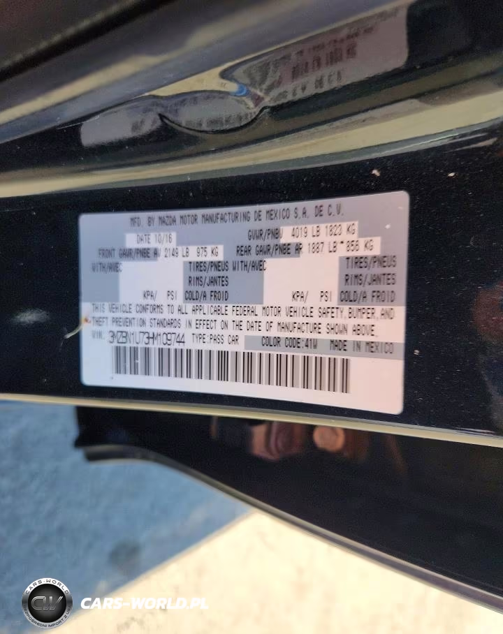 2017 Mazda 3 Sport VIN:3MZBN1U73HM109744 - 12