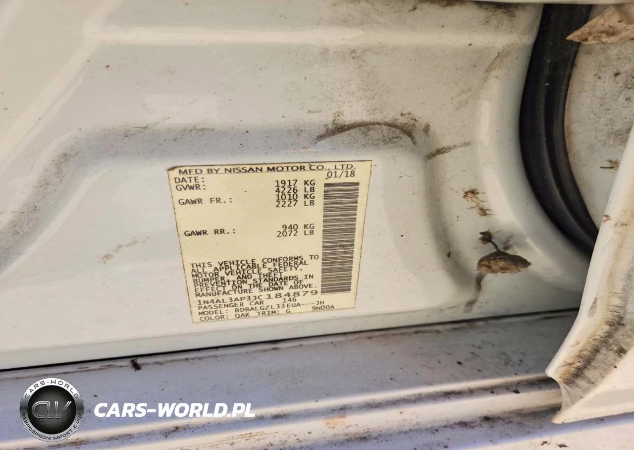 2018 Nissan Altima 2.5 S VIN:1N4AL3AP3JC184879 - 12