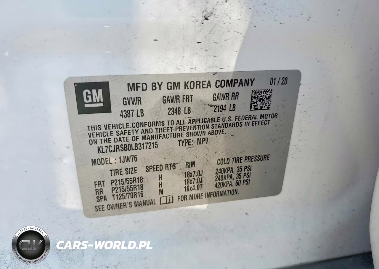2020 Chevrolet Trax Premier VIN:KL7CJRSB0LB317215 - 13