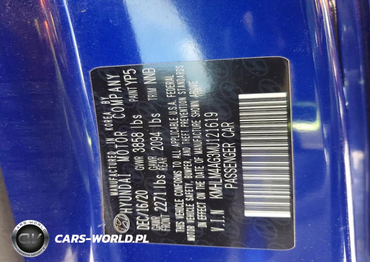 2021 Hyundai Elantra Sel VIN:KMHLM4AG3MU121619 - 12