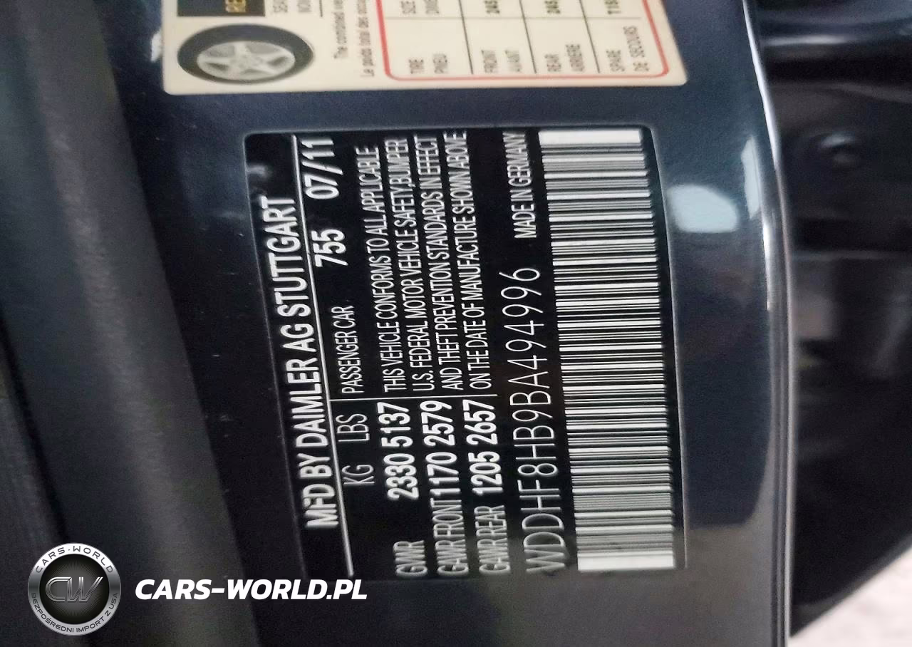 2011 Mercedes-Benz E 350 4Matic VIN:WDDHF8HB9BA494996 - 12
