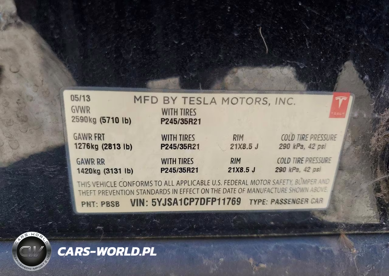 2013 Tesla Model S VIN:5YJSA1CP7DFP11769 - 13