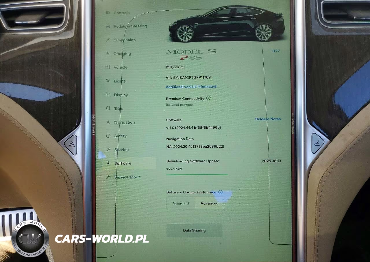 2013 Tesla Model S VIN:5YJSA1CP7DFP11769 - 9