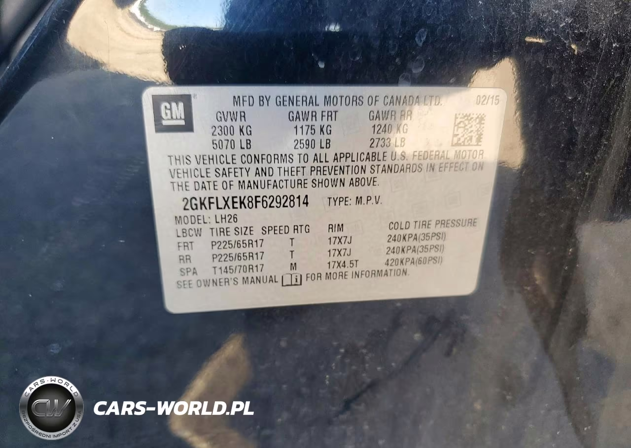 2015 GMC Terrain Slt VIN:2GKFLXEK8F6292814 - 12