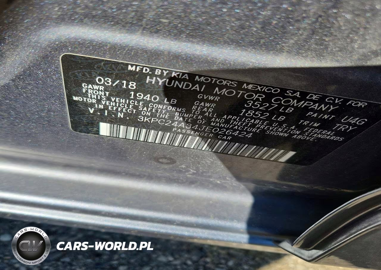 2018 Hyundai Accent Se VIN:3KPC24A34JE026424 - 12
