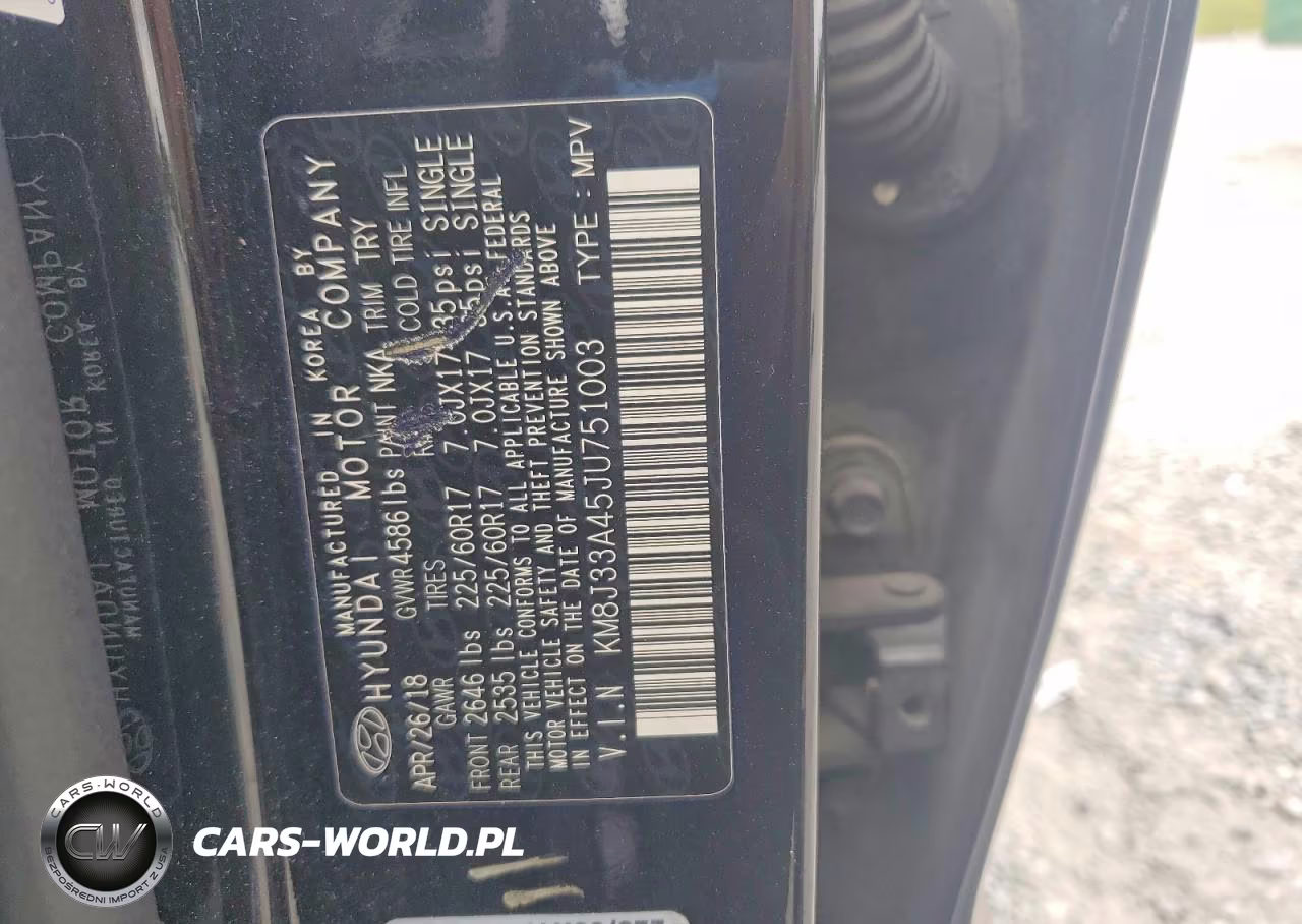 2018 Hyundai Tucson Sel VIN:KM8J33A45JU751003 - 13