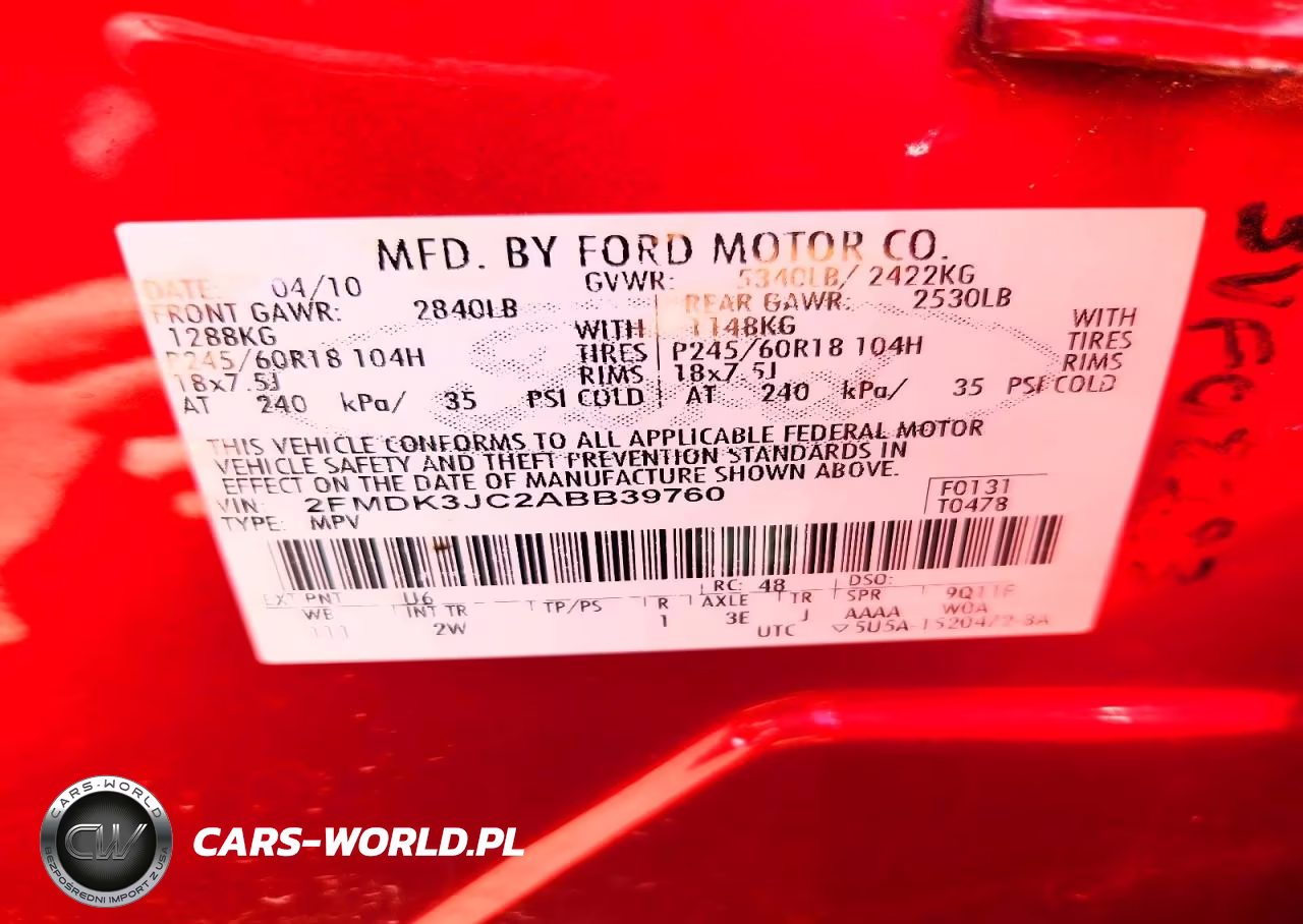 2010 Ford Edge Sel VIN:2FMDK3JC2ABB39760 - 13
