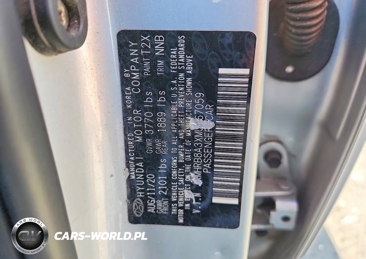 2021 Hyundai Venue Se VIN:KMHRB8A3XMU067059 - 14