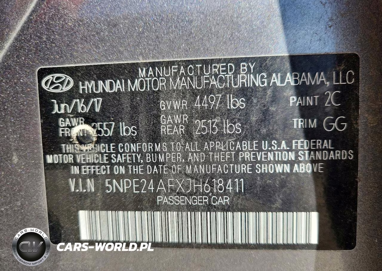 2018 Hyundai Sonata Se VIN:5NPE24AFXJH618411 - 12