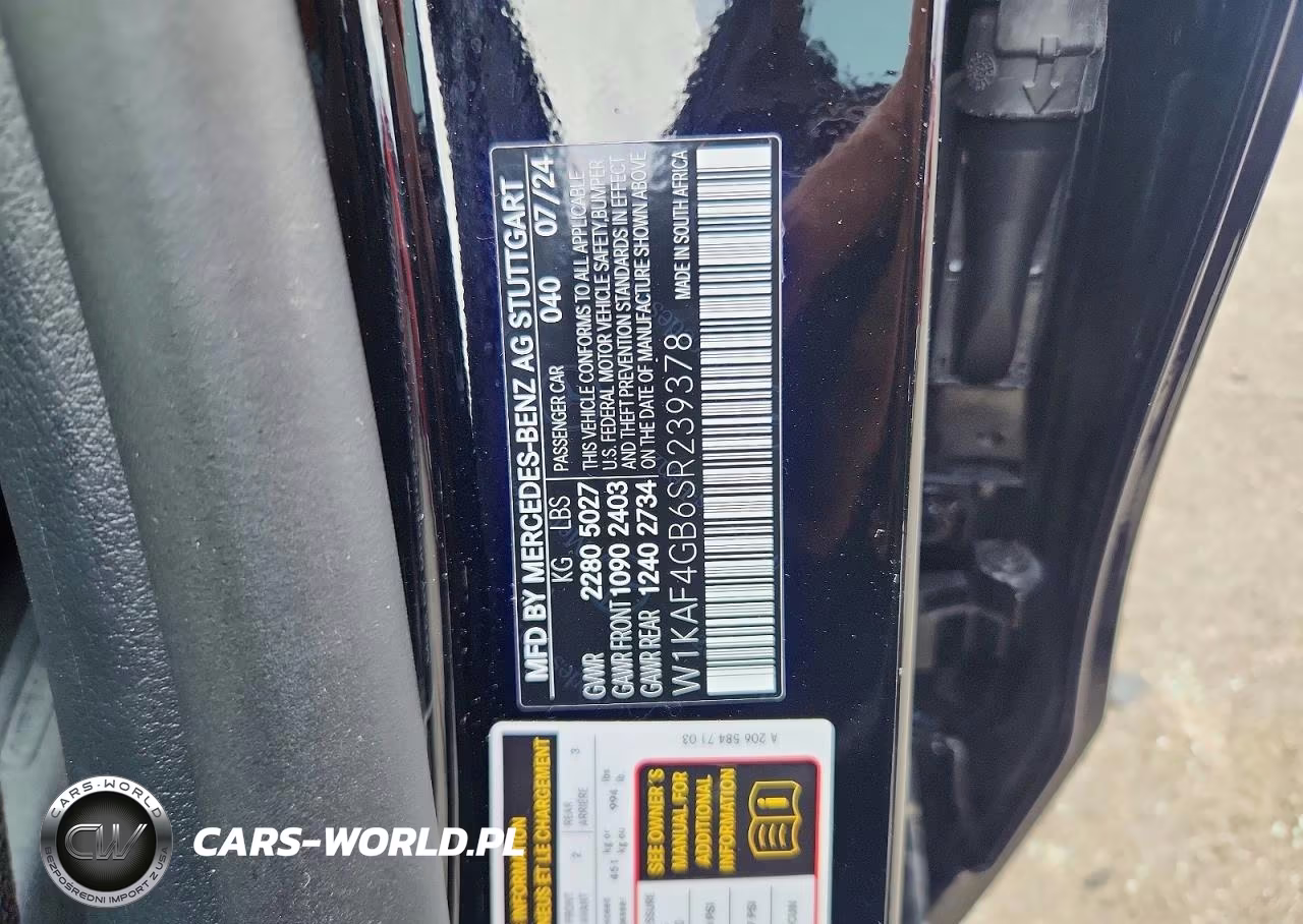 2025 Mercedes-Benz C 300 VIN:W1KAF4GB6SR239378 - 12