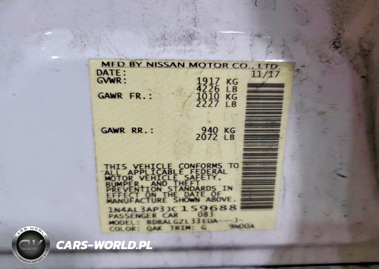2018 Nissan Altima 2.5 S VIN:1N4AL3AP3JC159688 - 13