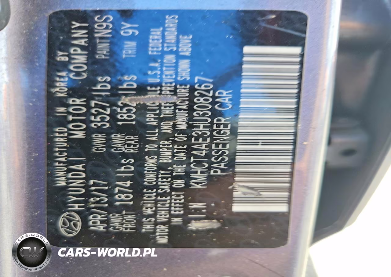 2017 Hyundai Accent Se VIN:KMHCT4AE3HU308267 - 12