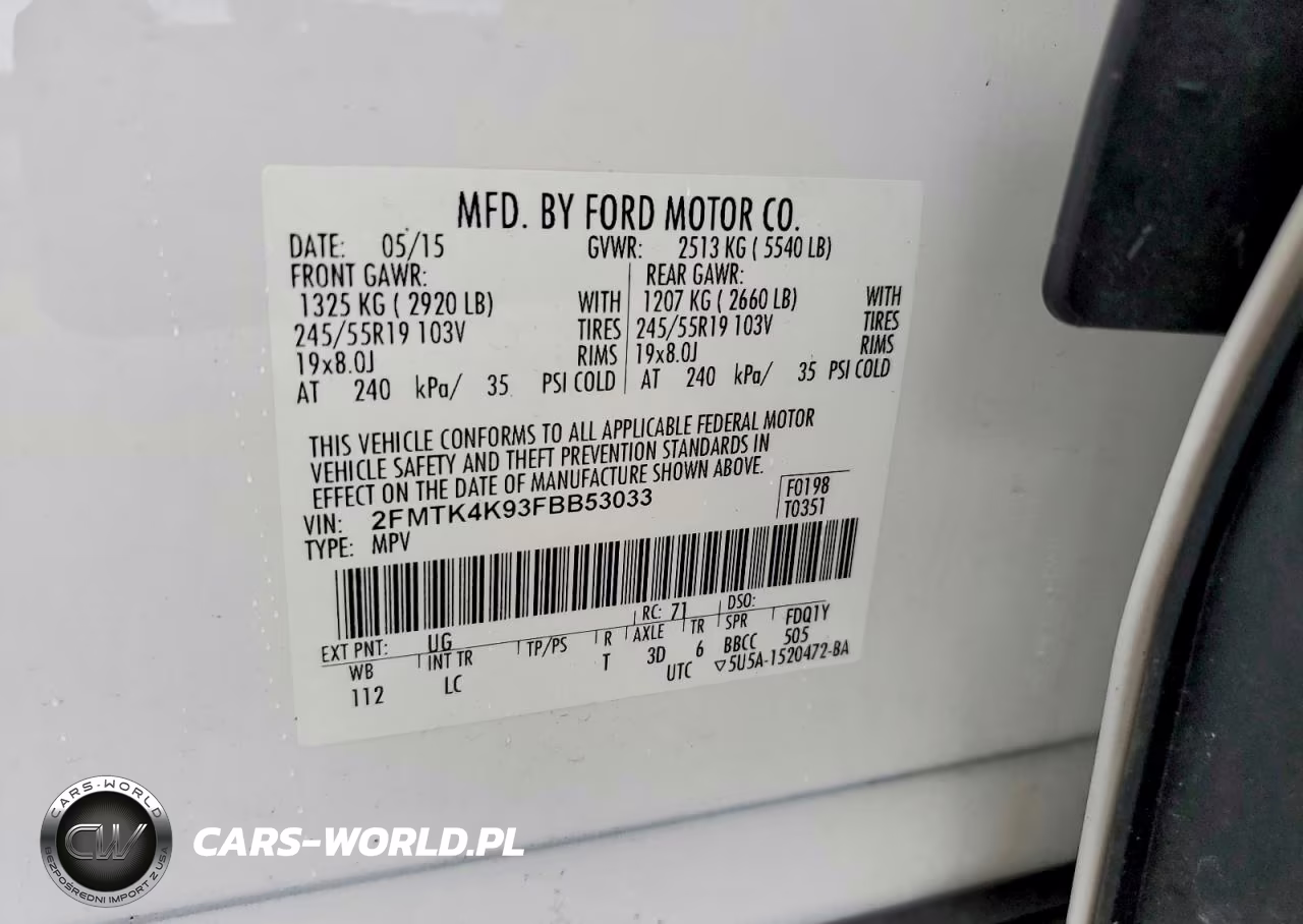2015 Ford Edge Titanium VIN:2FMTK4K93FBB53033 - 14