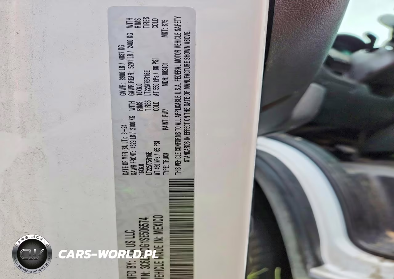 2025 Ram Promaster 2500 Delivery Van VIN:3C6LRVDG1SE506574 - 14