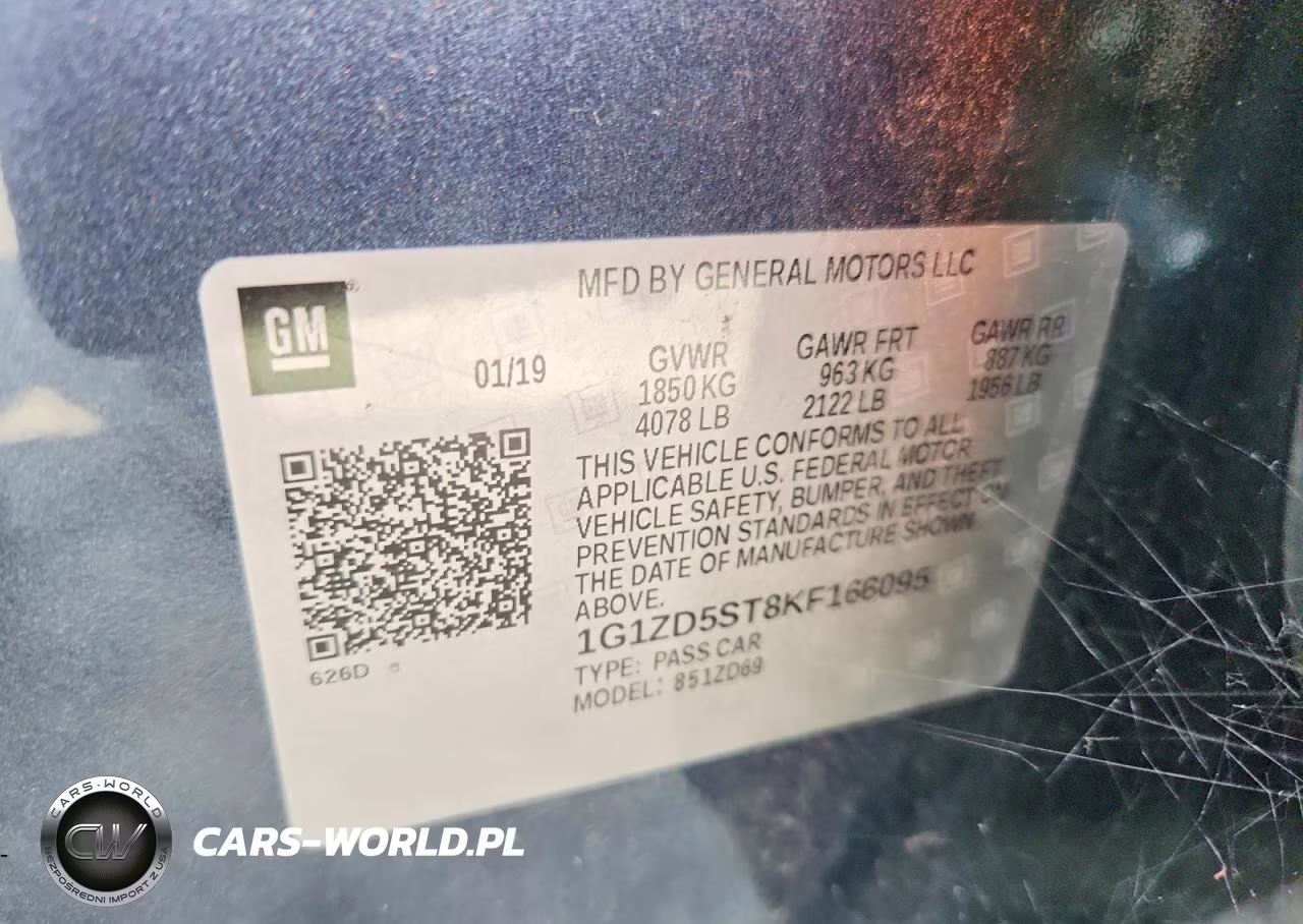 2019 Chevrolet Malibu Lt VIN:1G1ZD5ST8KF166095 - 12