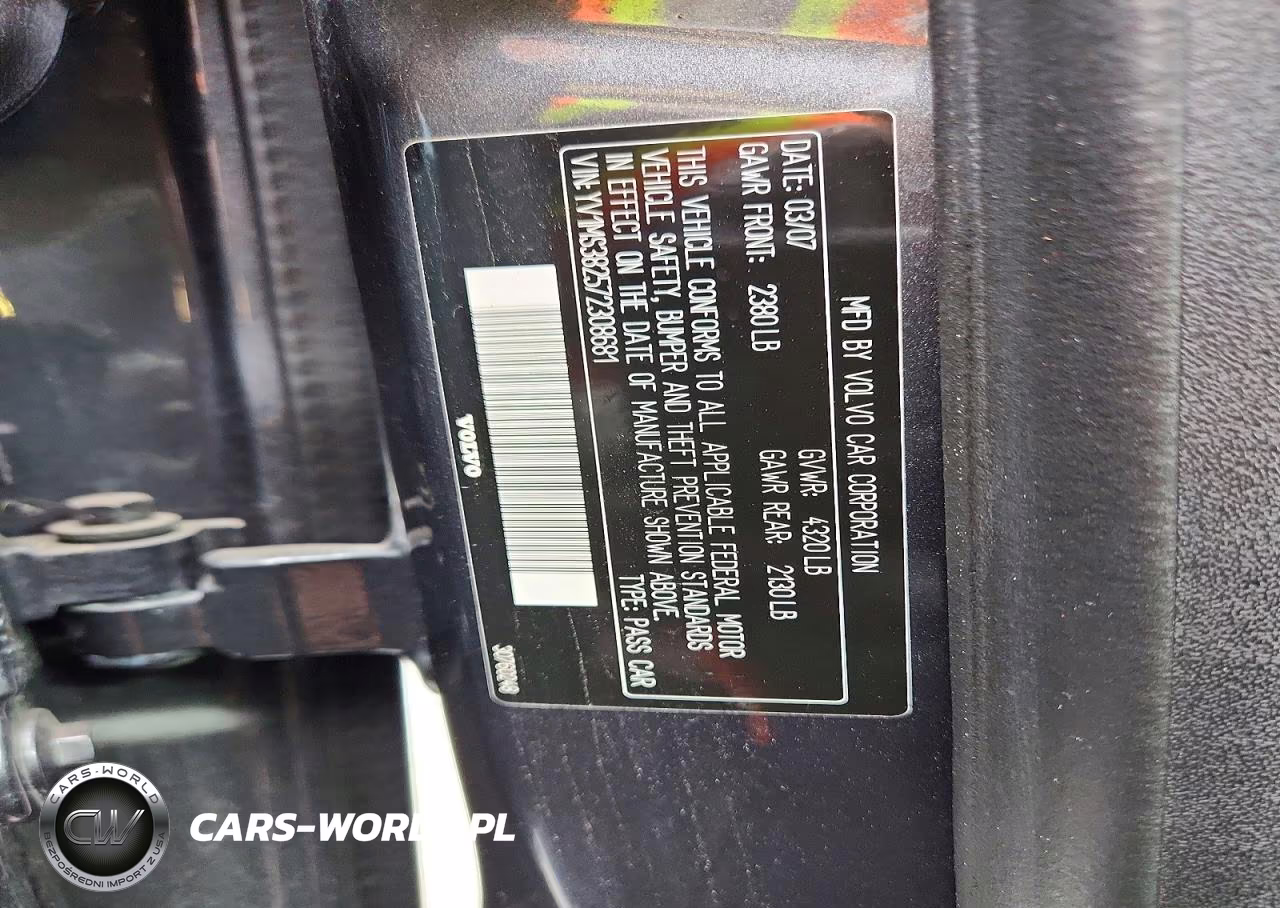 2007 Volvo S40 2.4I VIN:YV1MS382572308681 - 12