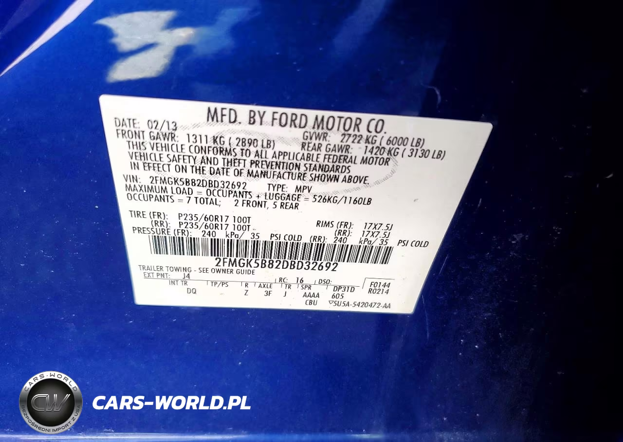 2013 Ford Flex Se VIN:2FMGK5B82DBD32692 - 14