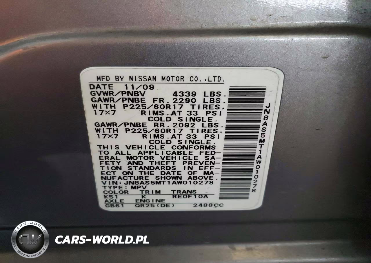 2010 Nissan Rogue Sl VIN:JN8AS5MT1AW010278 - 13