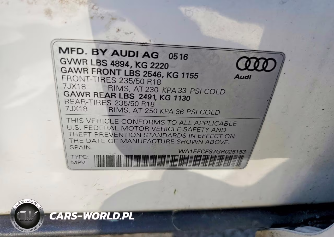 2016 Audi Q3 Premium Plus VIN:WA1EFCFS7GR025153 - 13