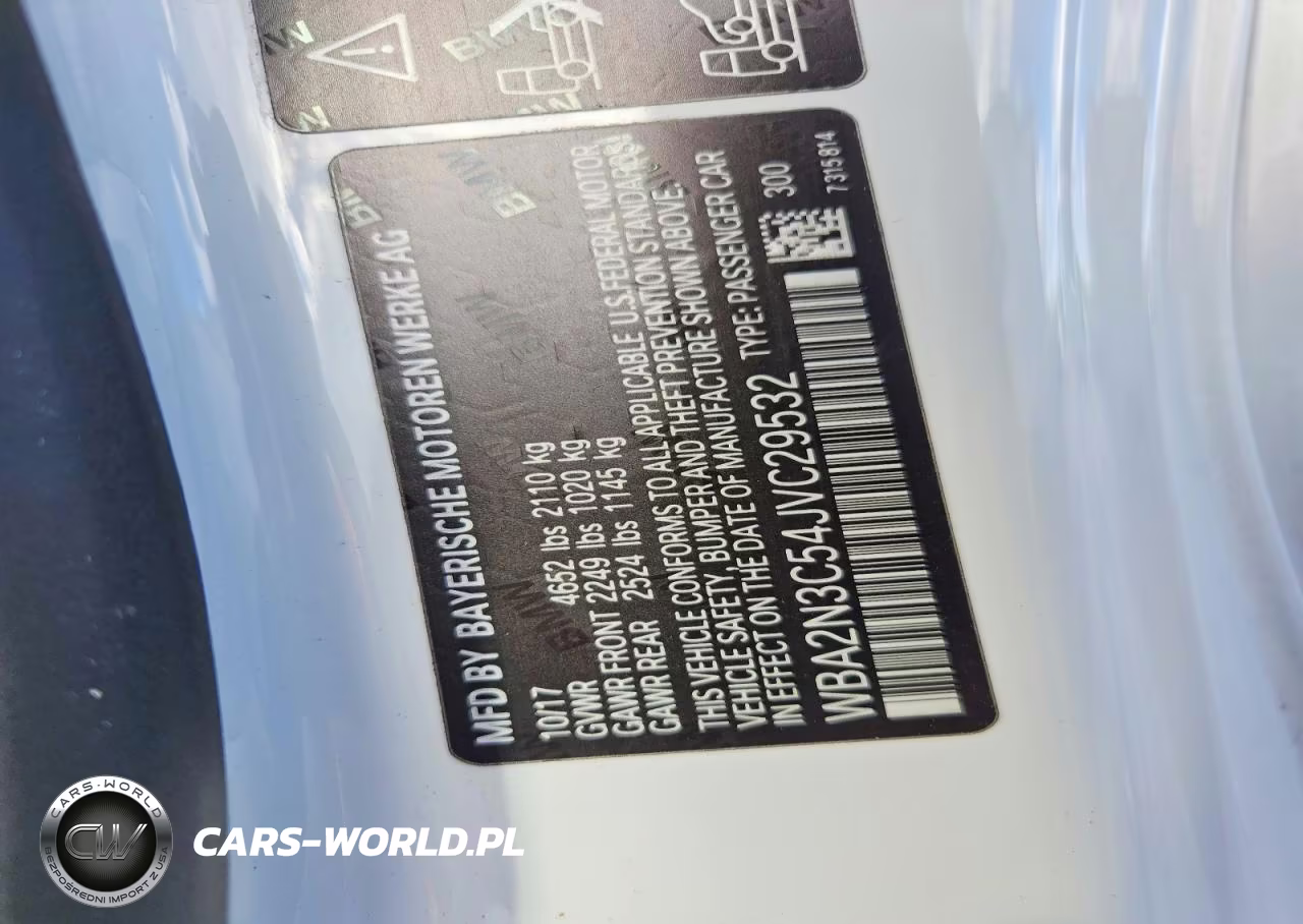 2018 BMW M240Xi VIN:WBA2N3C54JVC29532 - 12