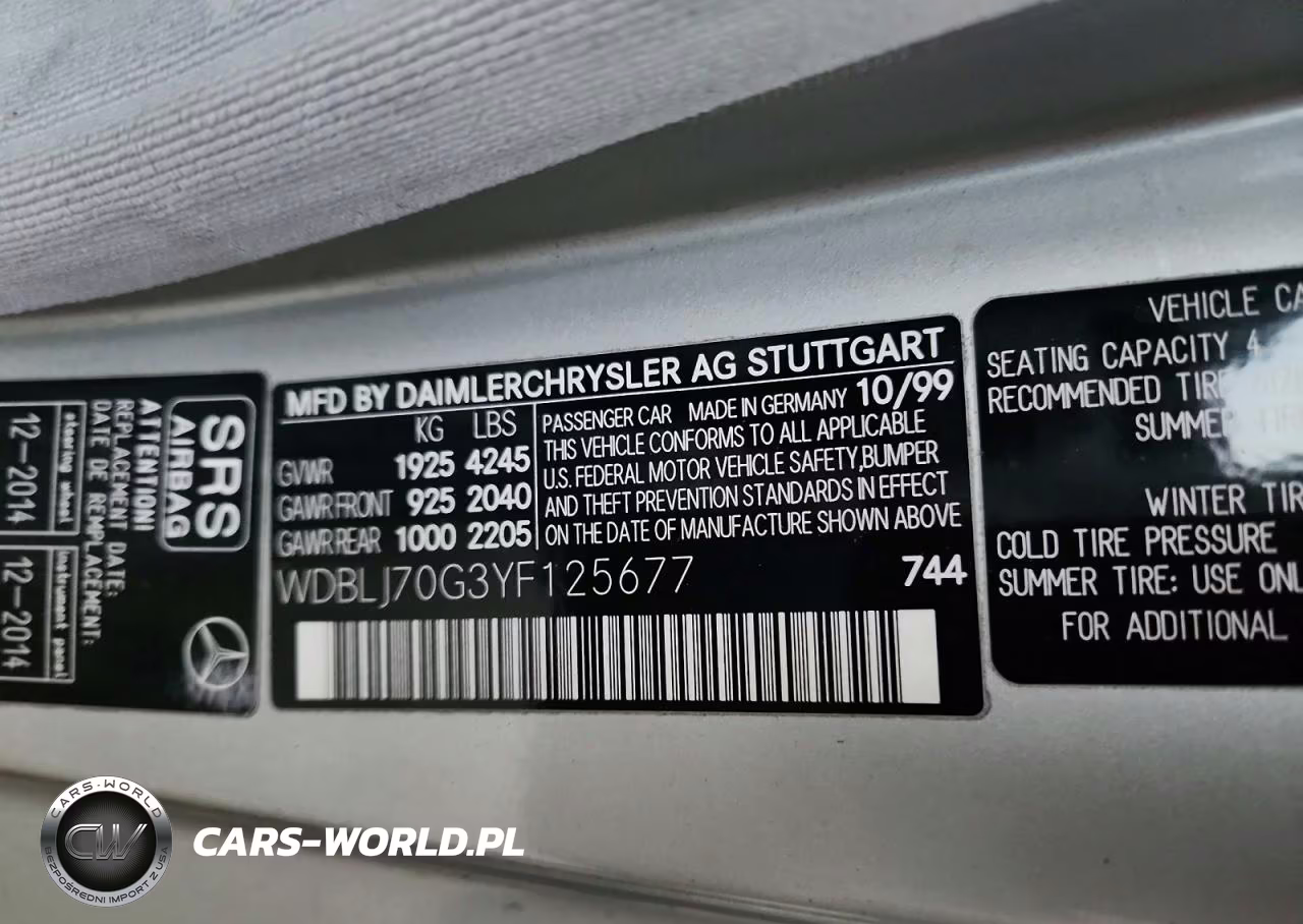 2000 Mercedes-Benz Clk 430 VIN:WDBLJ70G3YF125677 - 13