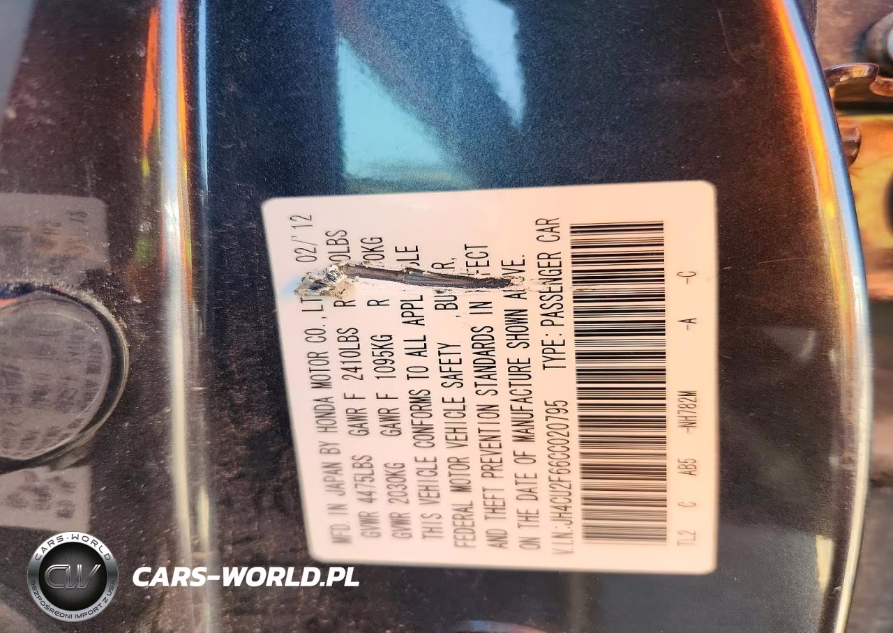 2012 Acura Tsx Tech VIN:JH4CU2F66CC020795 - 12