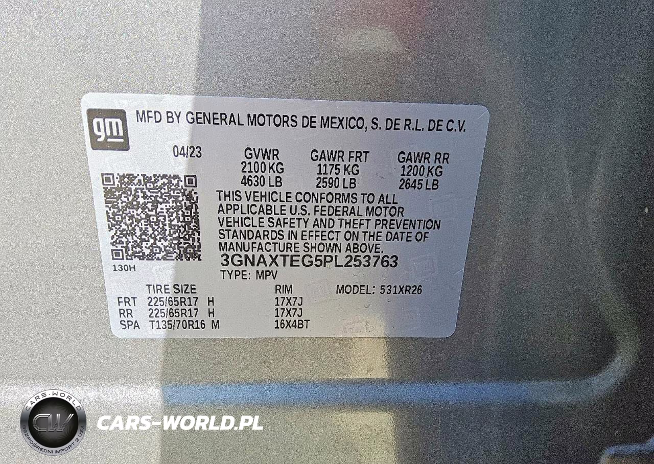 2023 Chevrolet Equinox Lt VIN:3GNAXTEG5PL253763 - 13