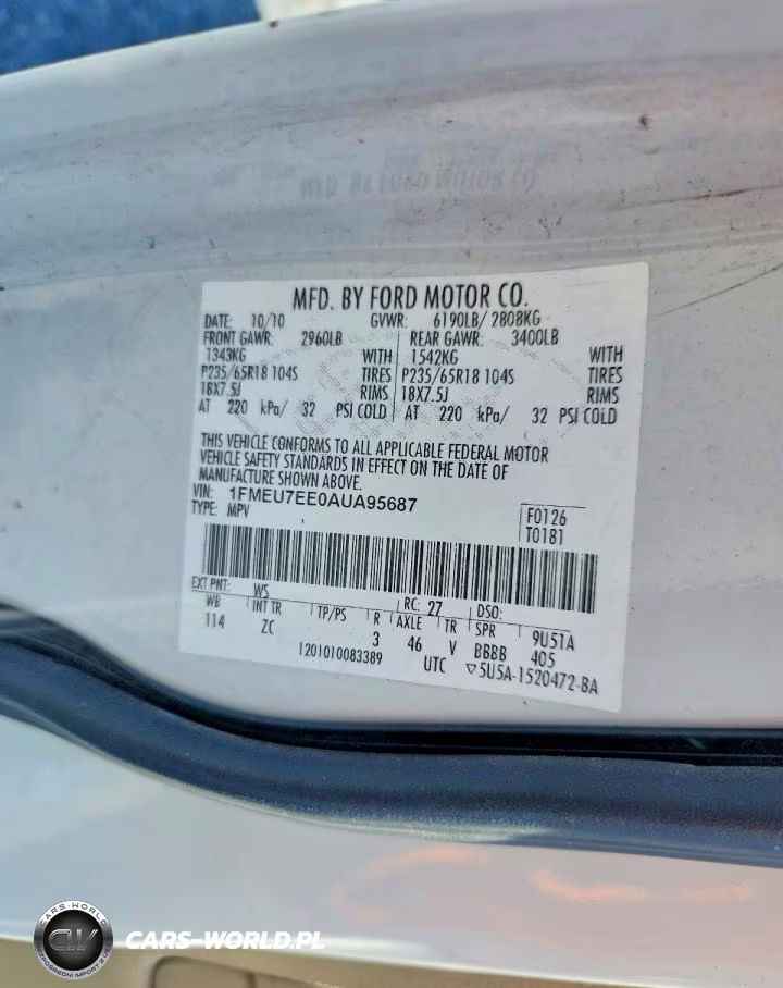 2010 Ford Explorer Eddie Bauer VIN:1FMEU7EE0AUA95687 - 13