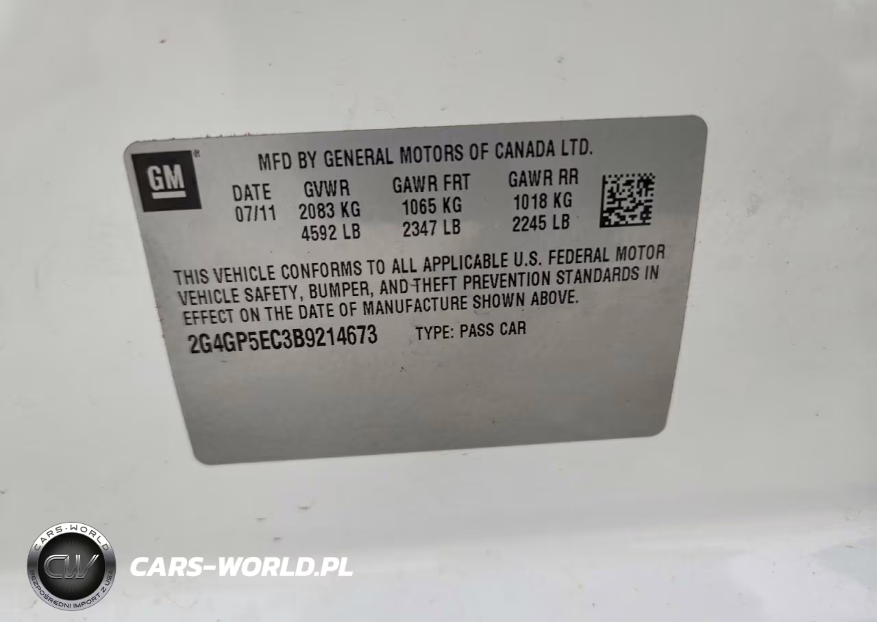 2011 Buick Regal Cxl VIN:2G4GP5EC3B9214673 - 12