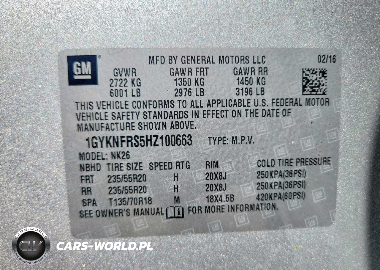 2017 Cadillac Xt5 Platinum VIN:1GYKNFRS5HZ100663 - 13