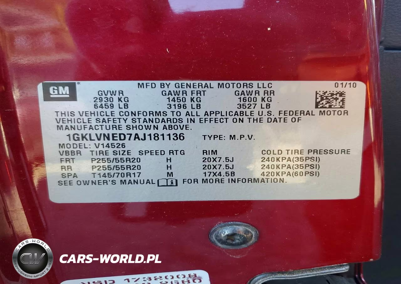 2010 GMC Acadia Slt-2 VIN:1GKLVNED7AJ181136 - 13