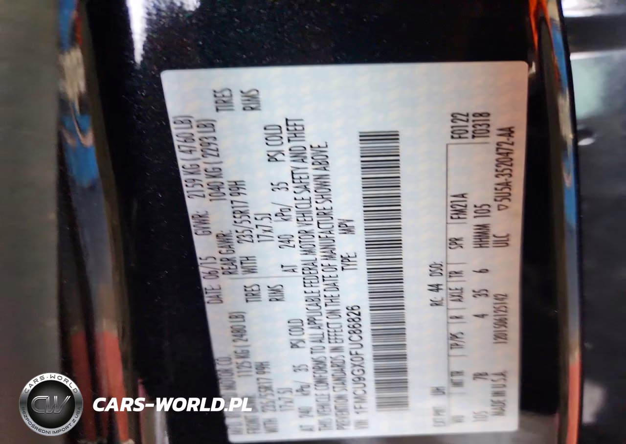 2015 Ford Escape Se VIN:1FMCU9GX0FUC86826 - 12