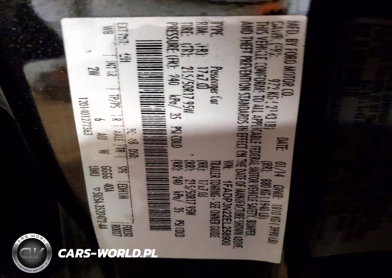 2014 Ford Focus Titanium VIN:1FADP3N22EL258900 - 12