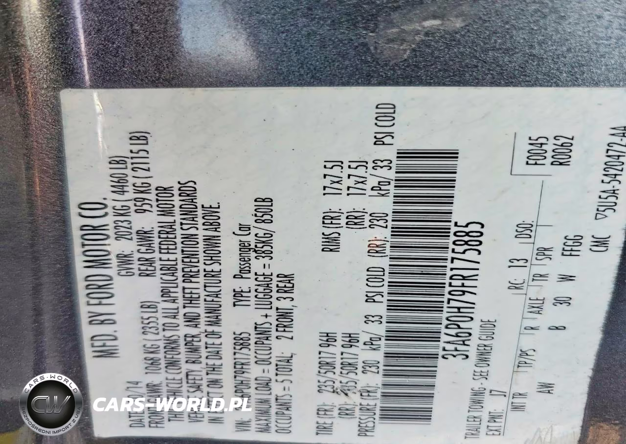 2015 Ford Fusion Se VIN:3FA6P0H79FR175885 - 12