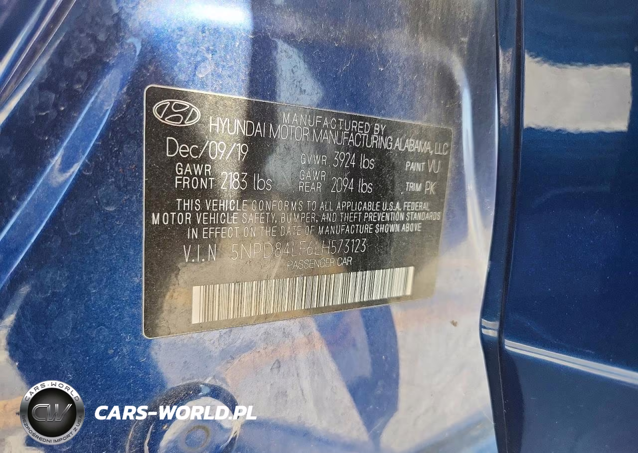 2020 Hyundai Elantra Sel VIN:5NPD84LF6LH573123 - 12